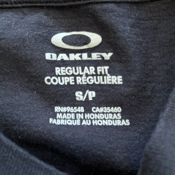 Black With Colorful Graphic Oakley Short Sleeve T-Shirt - Picture 3 of 4